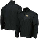 NHL Pittsburgh Penguins Antigua Course Quarter-Zip Jacket - Heathered Black