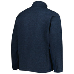 NHL Seattle Kraken Antigua Course Quarter-Zip Jacket - Heathered Deep Sea Blue