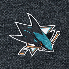 NHL San Jose Sharks Antigua Course Quarter-Zip Jacket - Heathered Black