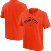 San Francisco Giants Nike Youth Authentic Collection Early Work Tri-Blend T-Shirt - Orange T-shirts