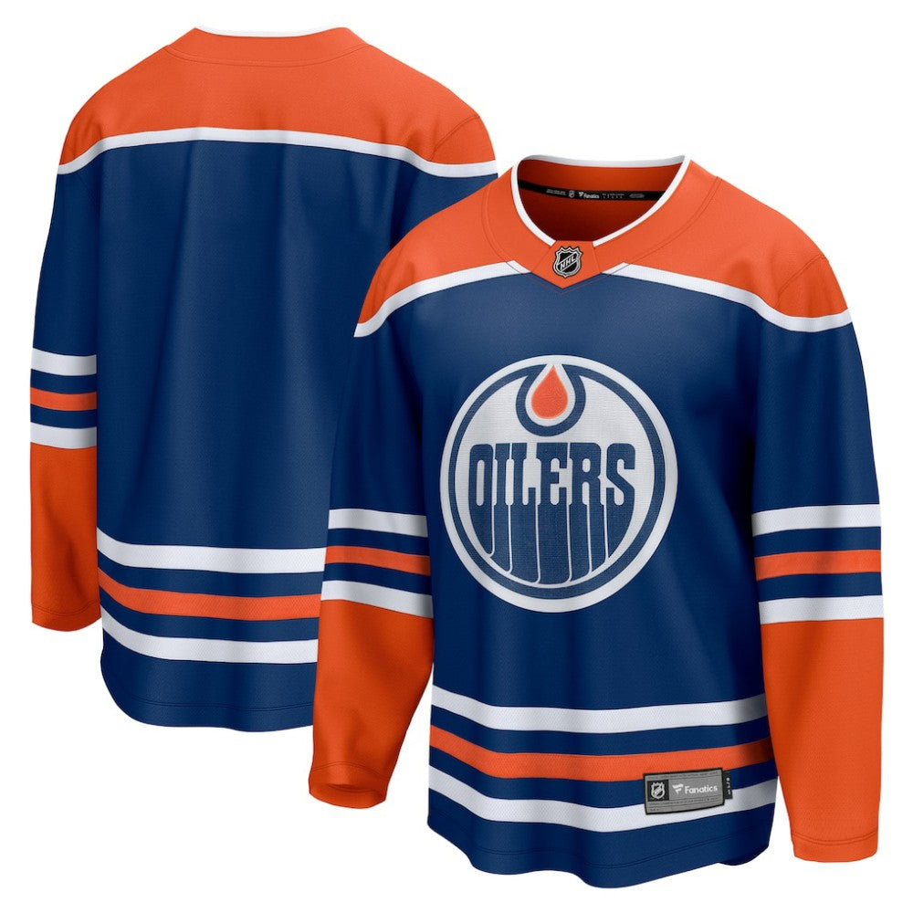 NHL Edmonton Oilers Fanatics Home Breakaway Blank Jersey - Royal