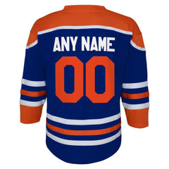 NHL,Custom Edmonton Oilers Youth Home Replica Custom Jersey - Royal
