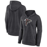 Atlanta Falcons Women's Primary Logo Pullover Hoodie Charcoal
