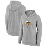 Minnesota Vikings Women's Primary Logo Pullover Hoodie Gray
