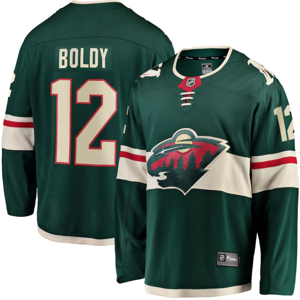 NHL Matthew Boldy Minnesota Wild Fanatics Home Breakaway Player Jersey - Green