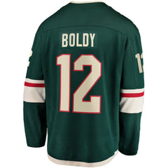 NHL Matthew Boldy Minnesota Wild Fanatics Home Breakaway Player Jersey - Green