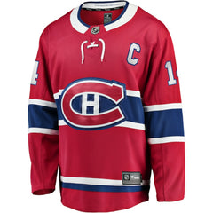 NHL Nick Suzuki Montreal Canadiens Fanatics Home Captain Patch Breakaway Player Jersey - Red