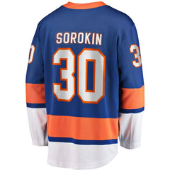 NHL Ilya Sorokin New York Islanders Fanatics Home Breakaway Player Jersey - Royal