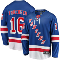 NHL Vincent Trocheck New York Rangers Fanatics Home Breakaway Player Jersey - Blue