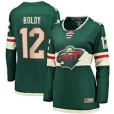 NHL Matthew Boldy Minnesota Wild Fanatics Women's Home Breakaway Player Jersey - Green