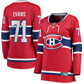 NHL Jake Evans Montreal Canadiens Fanatics Women's Home Breakaway Player Jersey - Red