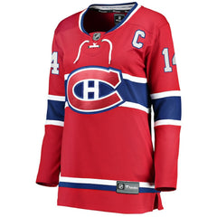 NHL Nick Suzuki Montreal Canadiens Fanatics Women's Home Captain Patch Breakaway Player Jersey - Red