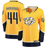 NHL Kiefer Sherwood Nashville Predators Fanatics Women's Home Breakaway Player Jersey - Gold