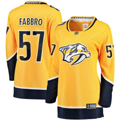 NHL Dante Fabbro Nashville Predators Fanatics Women's Home Breakaway Player Jersey - Gold