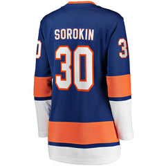 NHL Ilya Sorokin New York Islanders Fanatics Women's Home Breakaway Player Jersey - Royal
