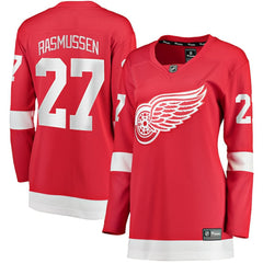 NHL Michael Rasmussen Detroit Red Wings Fanatics Women's Home Breakaway Player Jersey - Red