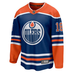 NHL Zach Hyman Edmonton Oilers Fanatics Home Breakaway Player Jersey - Royal