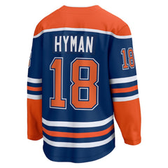NHL Zach Hyman Edmonton Oilers Fanatics Home Breakaway Player Jersey - Royal
