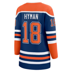 NHL Zach Hyman Edmonton Oilers Fanatics Women's Home Breakaway Player Jersey - Royal