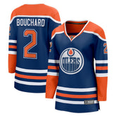 NHL Evan Bouchard Edmonton Oilers Fanatics Women's Home Breakaway Player Jersey - Royal
