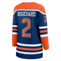 NHL Evan Bouchard Edmonton Oilers Fanatics Women's Home Breakaway Player Jersey - Royal
