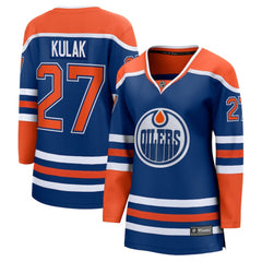 NHL Brett Kulak Edmonton Oilers Fanatics Women's Home Breakaway Player Jersey - Royal