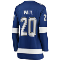 NHL Nicholas Paul Tampa Bay Lightning Fanatics Women's Home Breakaway Player Jersey - Blue