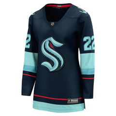 NHL Oliver Bjorkstrand Seattle Kraken Fanatics Women's Home Breakaway Player Jersey - Deep Sea Blue