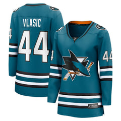 NHL Marc-Edouard Vlasic San Jose Sharks Fanatics Women's Home Breakaway Player Jersey - Teal