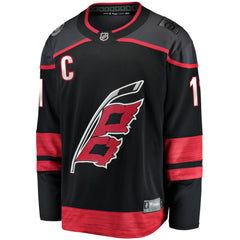 NHL Jordan Staal Carolina Hurricanes Fanatics Home Captain Patch Breakaway Player Jersey - Black
