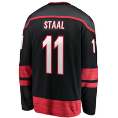 NHL Jordan Staal Carolina Hurricanes Fanatics Home Captain Patch Breakaway Player Jersey - Black