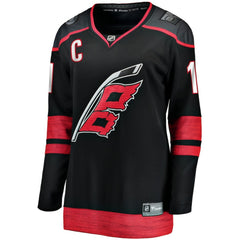 NHL Jordan Staal Carolina Hurricanes Fanatics Women's Home Captain Patch Breakaway Player Jersey - Black