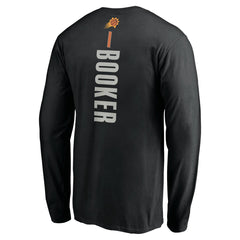 Devin Booker Phoenix Suns Playmaker Name & Number Long Sleeve T-Shirt Black