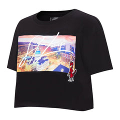 St. Louis Cardinals Pro Standard Women's Cityscape Boxy T-Shirt - Black T-shirts
