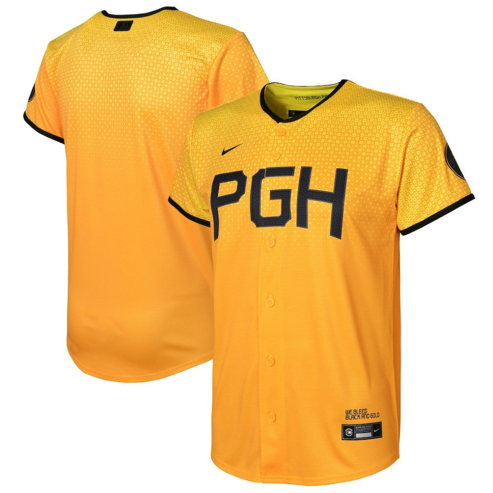 MLB Pittsburgh Pirates Nike Preschool City Connect Replica Jersey - Gold