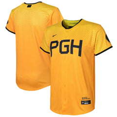MLB Pittsburgh Pirates Nike Preschool City Connect Replica Jersey - Gold