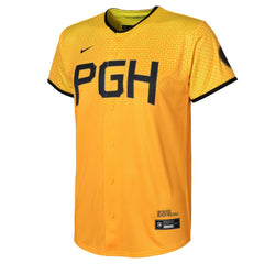 MLB Pittsburgh Pirates Nike Preschool City Connect Replica Jersey - Gold