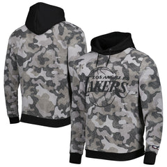 Los Angeles Lakers Hugo Boss x NBA Camo Pullover Hoodie Black