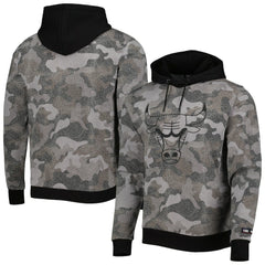 Chicago Bulls Hugo Boss Camo Pullover Hoodie Black
