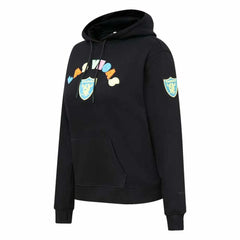 Las Vegas Raiders Pro Standard Women's Neon Fleece Pullover Hoodie Black