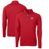 Buffalo Bills Cutter & Buck Adapt Eco Knit Stretch Recycled Big & Tall Quarter-Zip Throwback Pullover Top Red