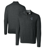Indianapolis Colts Cutter & Buck Throwback Logo Lakemont Tri-Blend Big & Tall Quarter-Zip Pullover Sweater Heather Charcoal