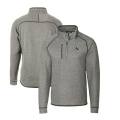 Indianapolis Colts Cutter & Buck Mainsail Sweater-Knit Big & Tall Half-Zip Pullover Jacket Heather Gray