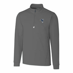 Indianapolis Colts Cutter & Buck Throwback Logo Traverse Stretch Quarter-Zip Big & Tall Pullover Top Steel
