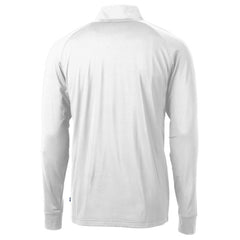 Cincinnati Bengals Cutter & Buck Adapt Eco Knit Stretch Recycled Quarter-Zip Throwback Pullover Top White