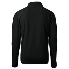 New Orleans Saints Cutter & Buck Throwback Eco Sherpa Fleece Quarter-Zip Pullover Jacket Black
