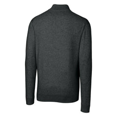 Cincinnati Bengals Cutter & Buck Throwback Logo Lakemont Tri-Blend Quarter-Zip Pullover Sweater Heather Charcoal