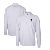 Atlanta Falcons Cutter & Buck Throwback Logo Traverse Stretch Quarter-Zip Pullover Top White