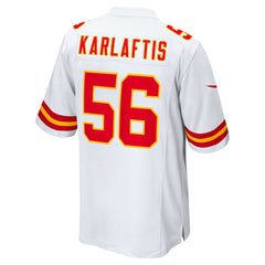 NFL George Karlaftis Kansas City Chiefs Away Game Player Jersey - White