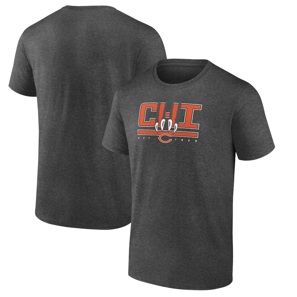 Chicago Bears Passing Touchdown T-Shirt Charcoal